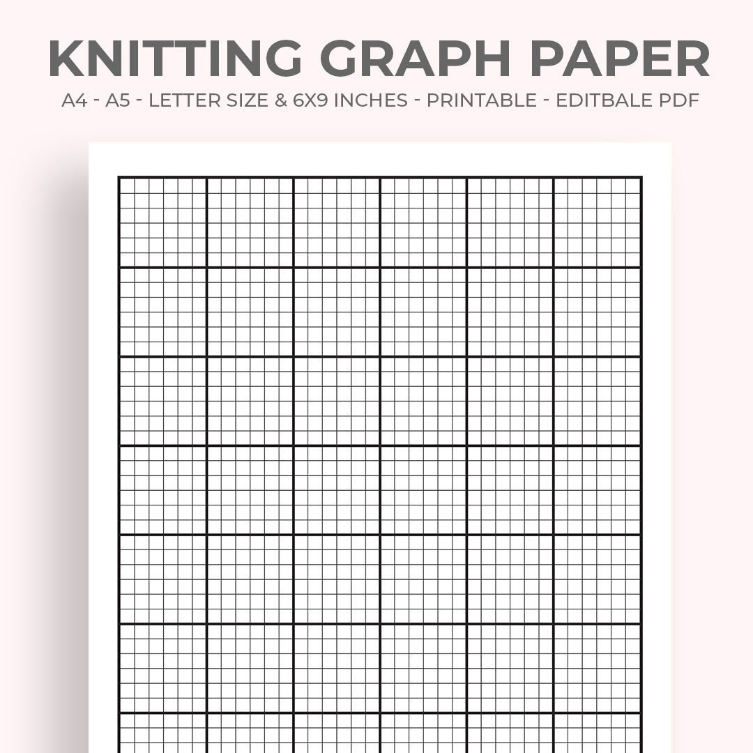 Graph Paper Printable For Knitting Patterns