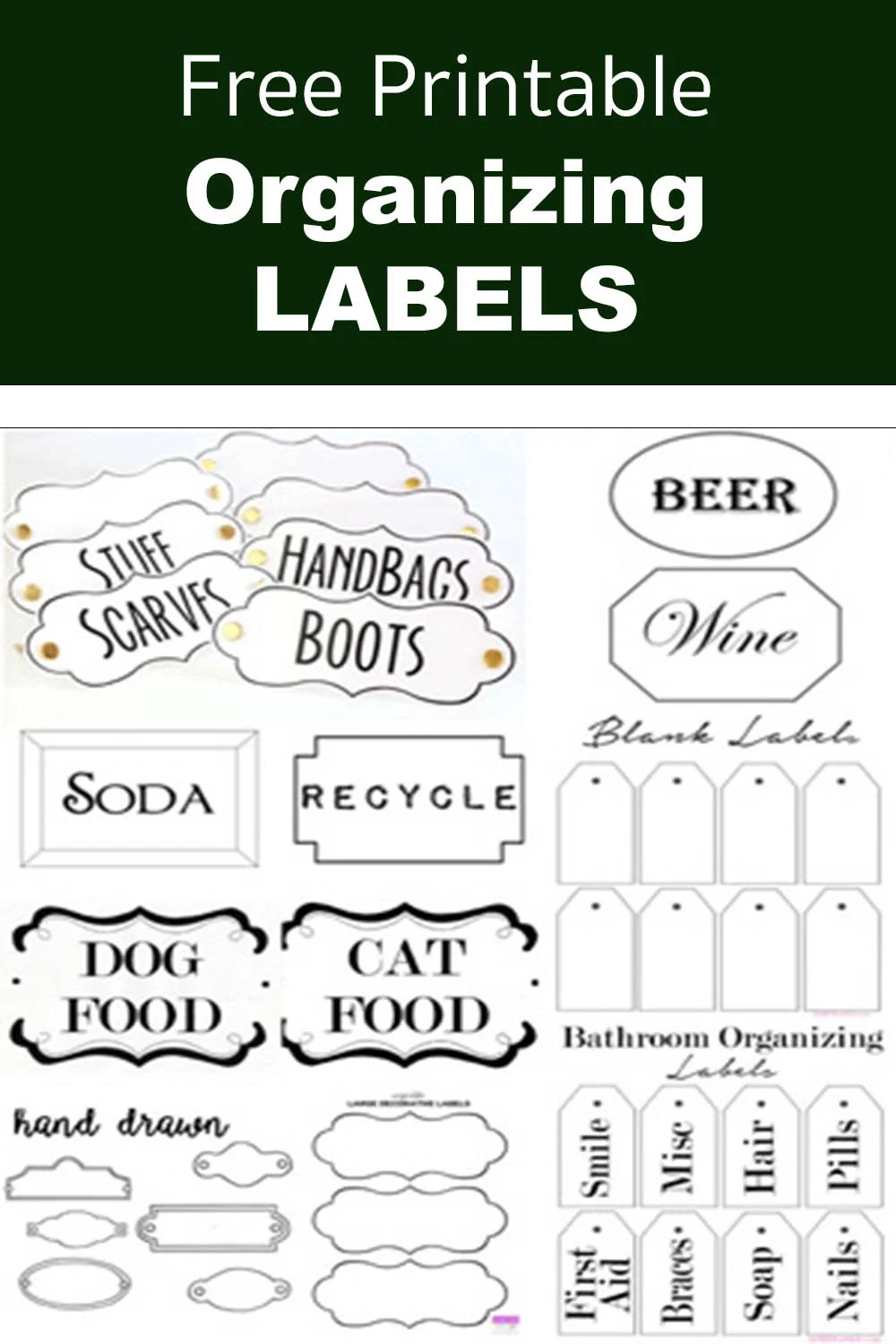 Free Printable Label Templates For Word. Pdf