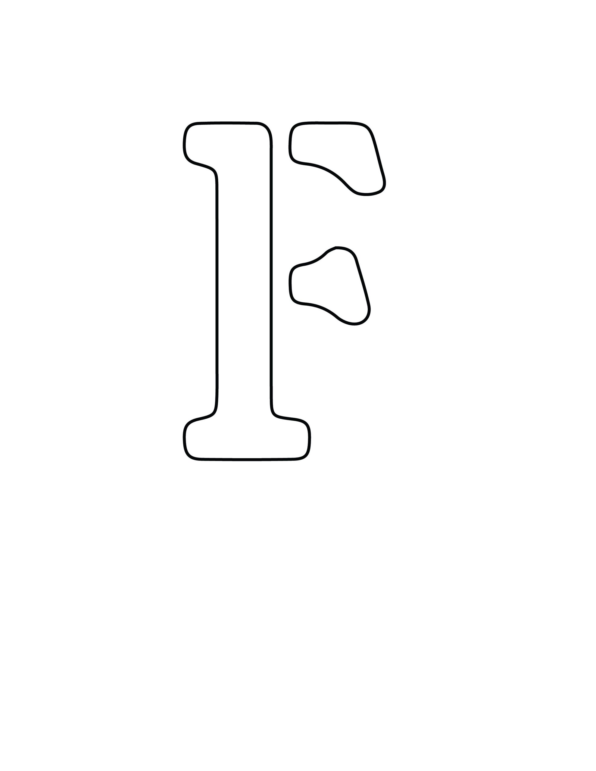 Free Printable Letter Stencils Letter F Stencil Freebie Finding 