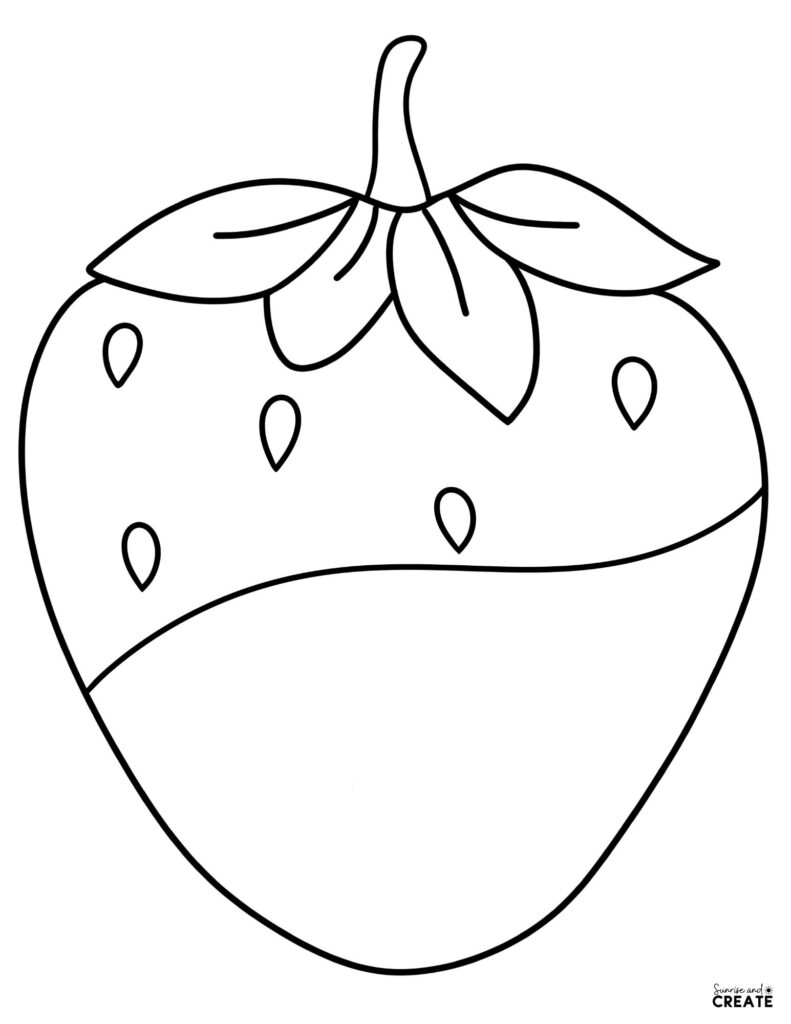 Printable Strawberry Template