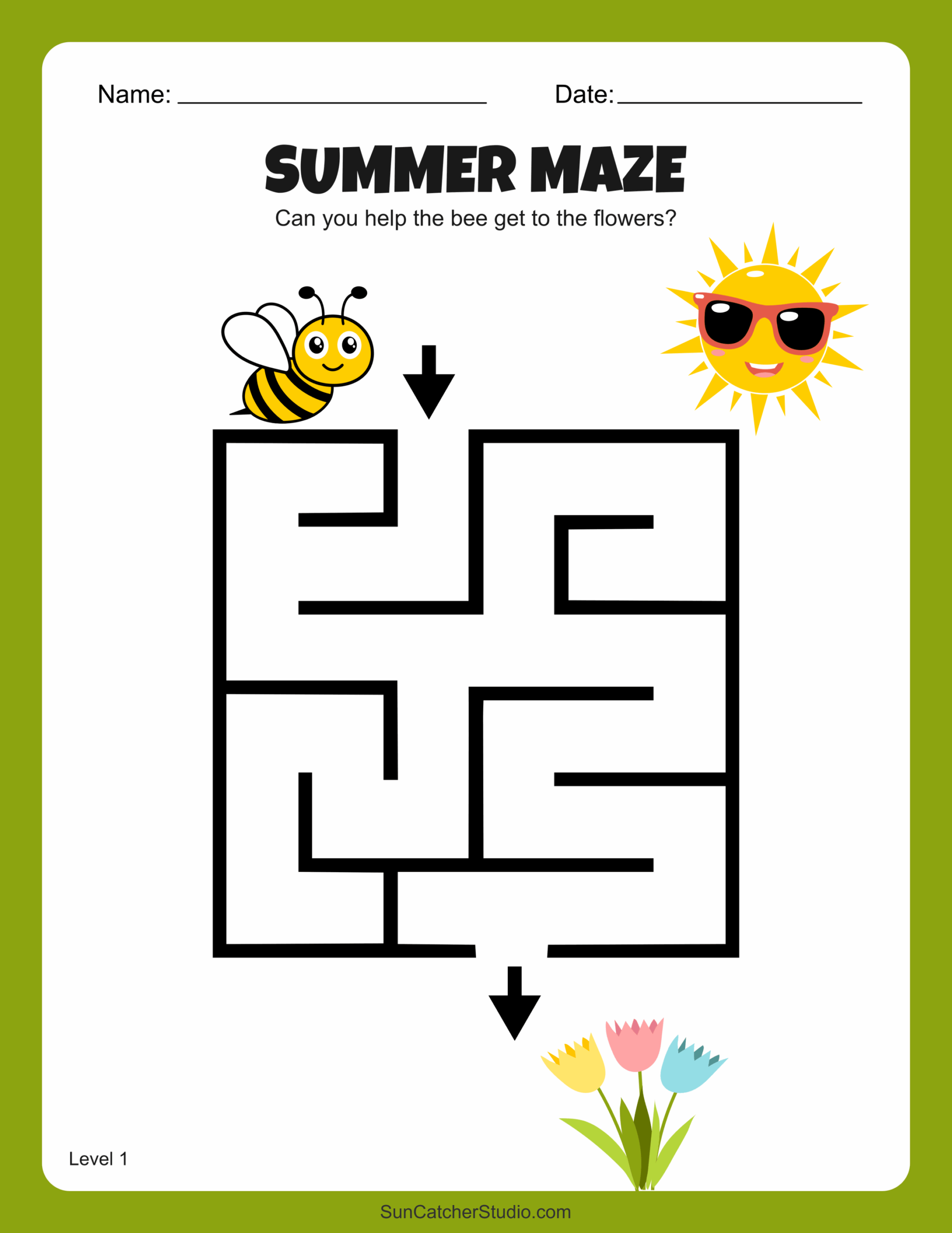 Printable Maze Template