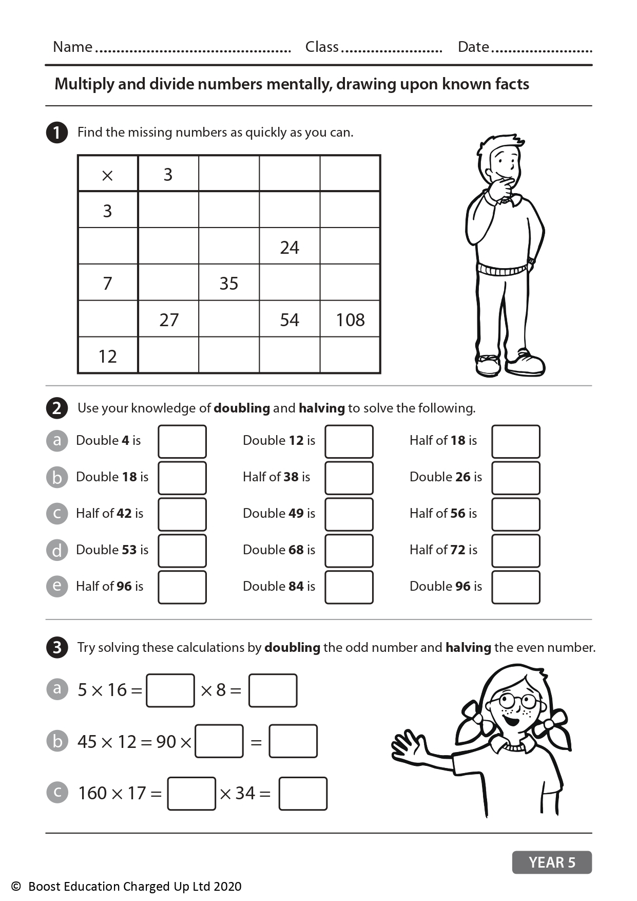 Maths Worksheets For 7 Year Olds Printable Uk