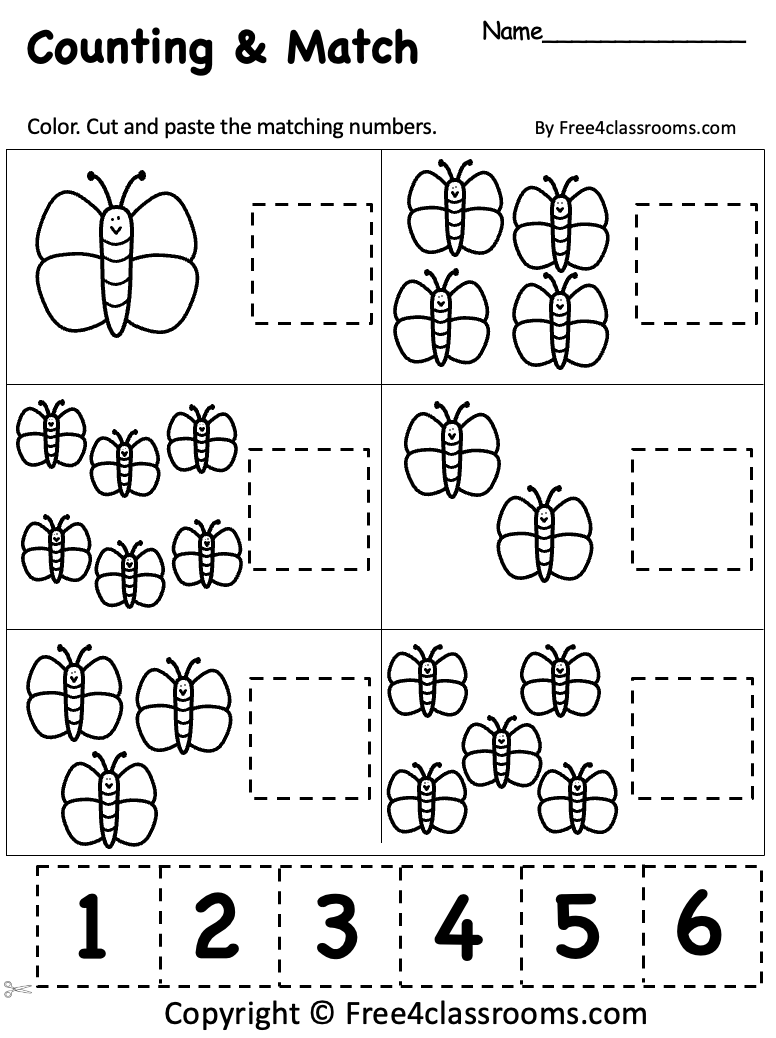 Math Worksheets Printable Kindergarten