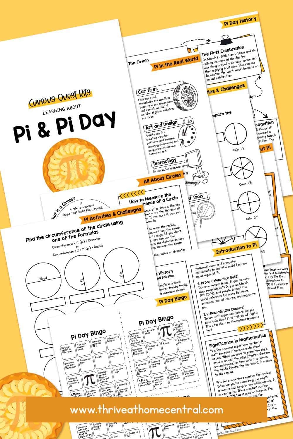 Free Printable Worksheets Pi Day