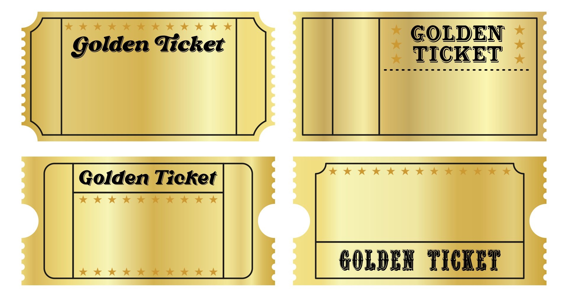 Golden Ticket Template