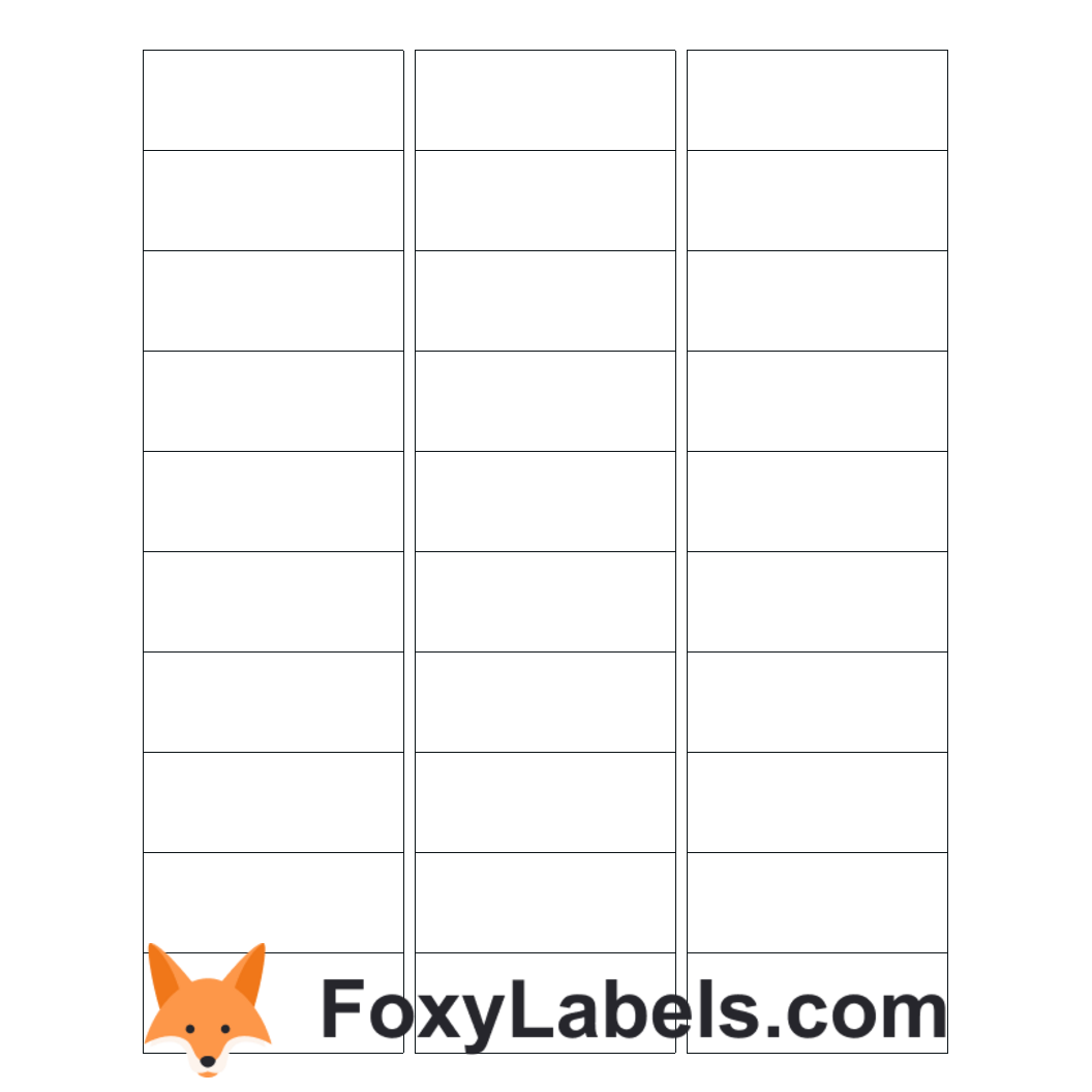 Avery Printable Labels Template