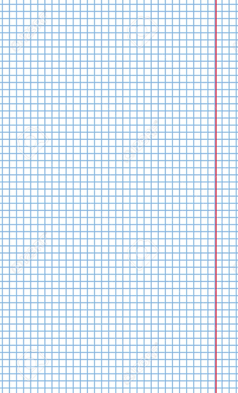 Graph Paper Printable Squared Grid Paper With Color Horizontal 