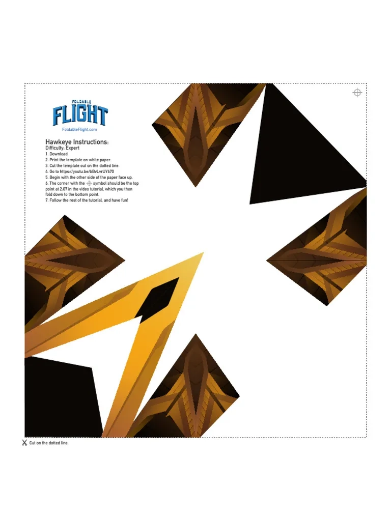 Paper Airplane Design Printable Foldable Flight Templates