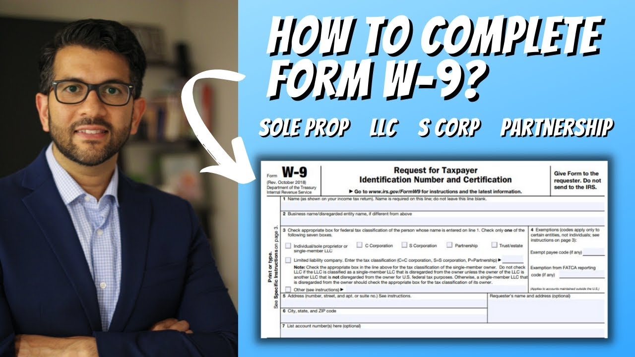 W 9 Form Llc Sole Proprietor