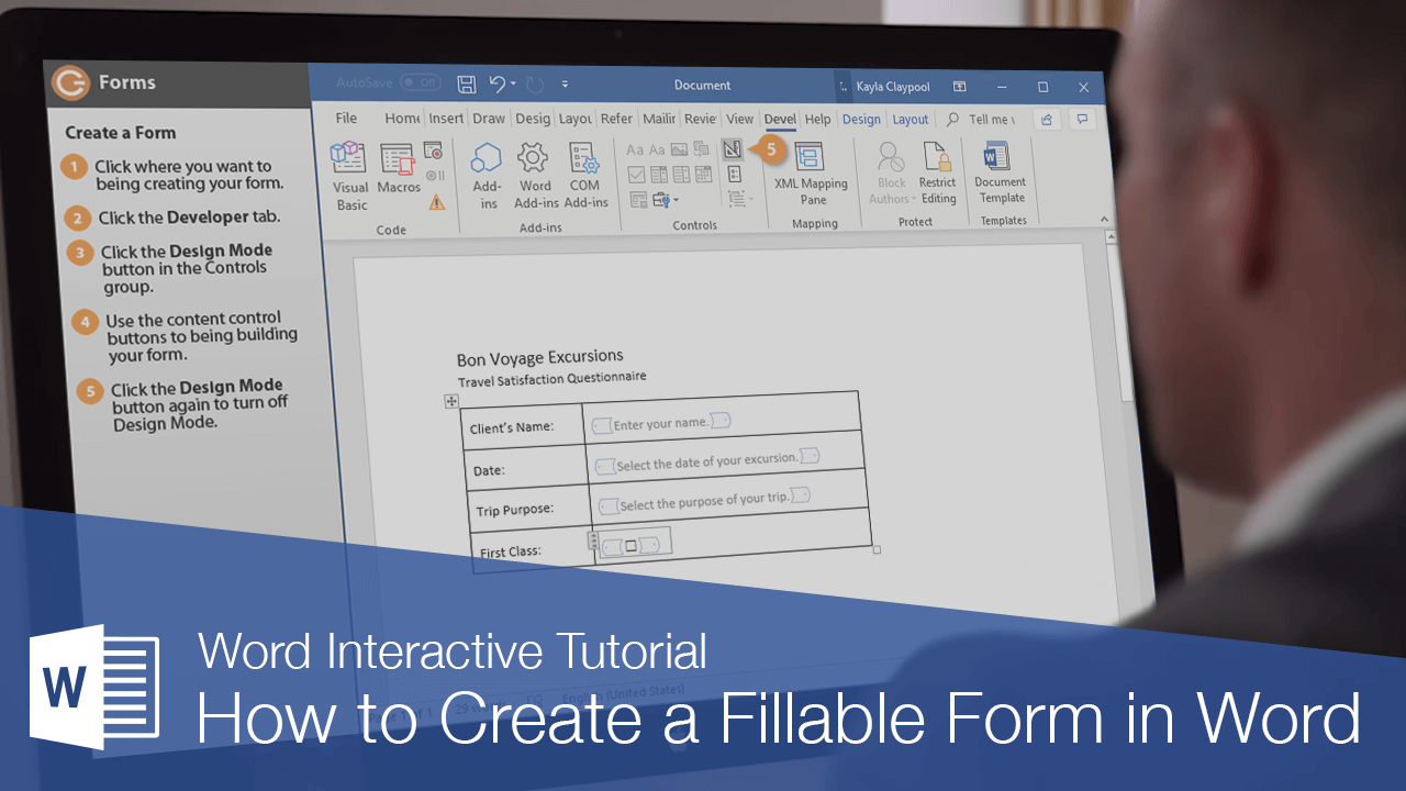 Building Fillable Forms In Word
