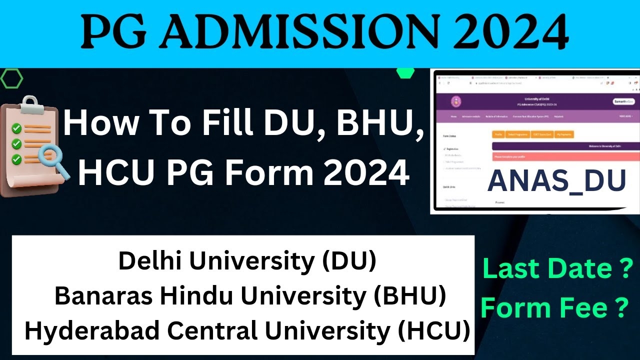 Du Pg Application Form 2024