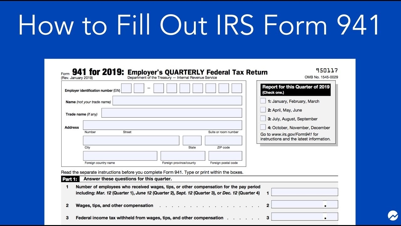 Irs Forms 2025 941