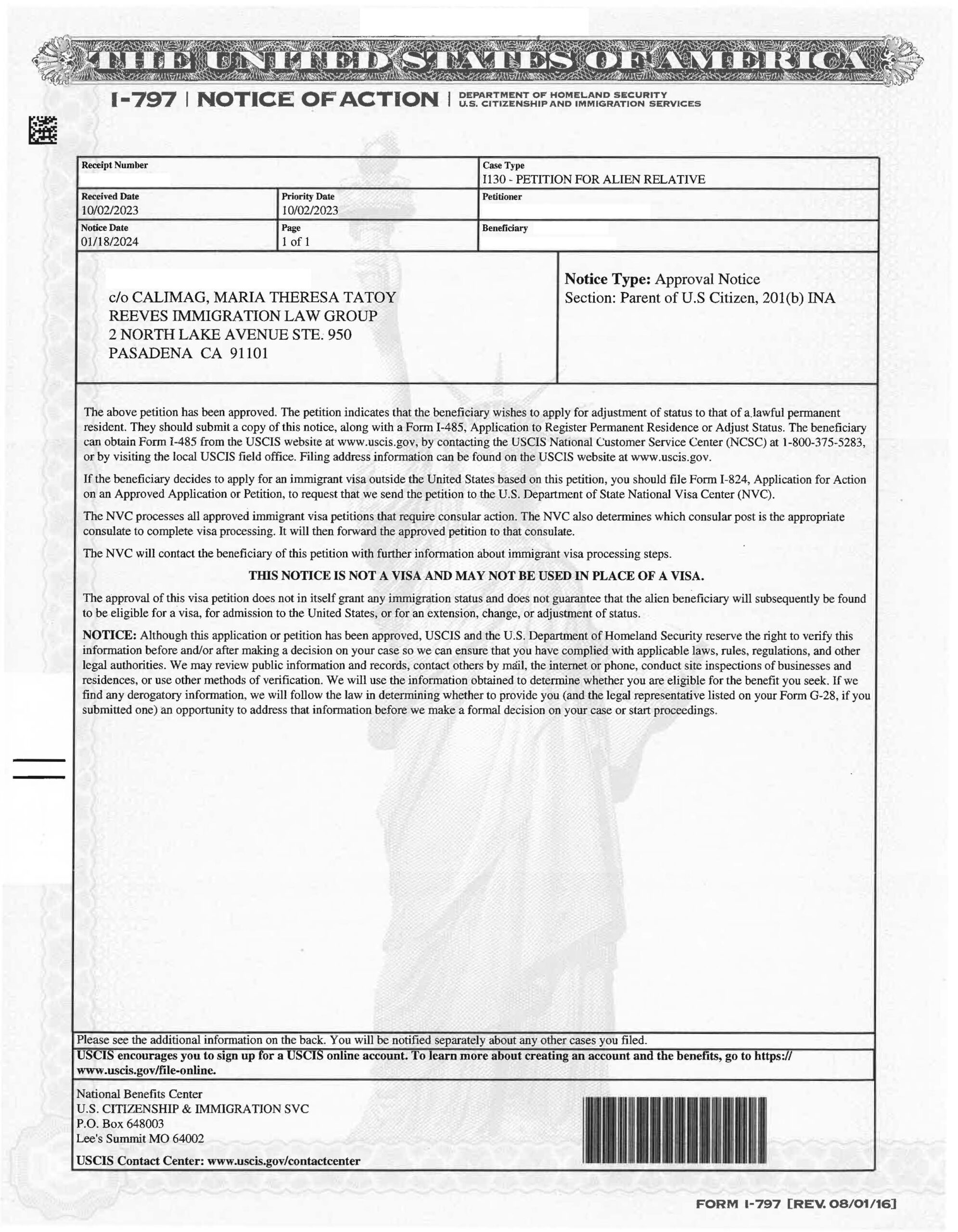 I 130 Form 2024