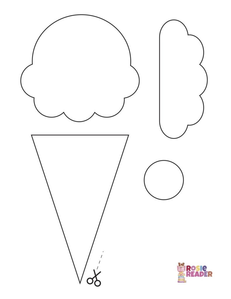 Ice Cream Template Reading Adventures For Kids Ages 3 To 5 