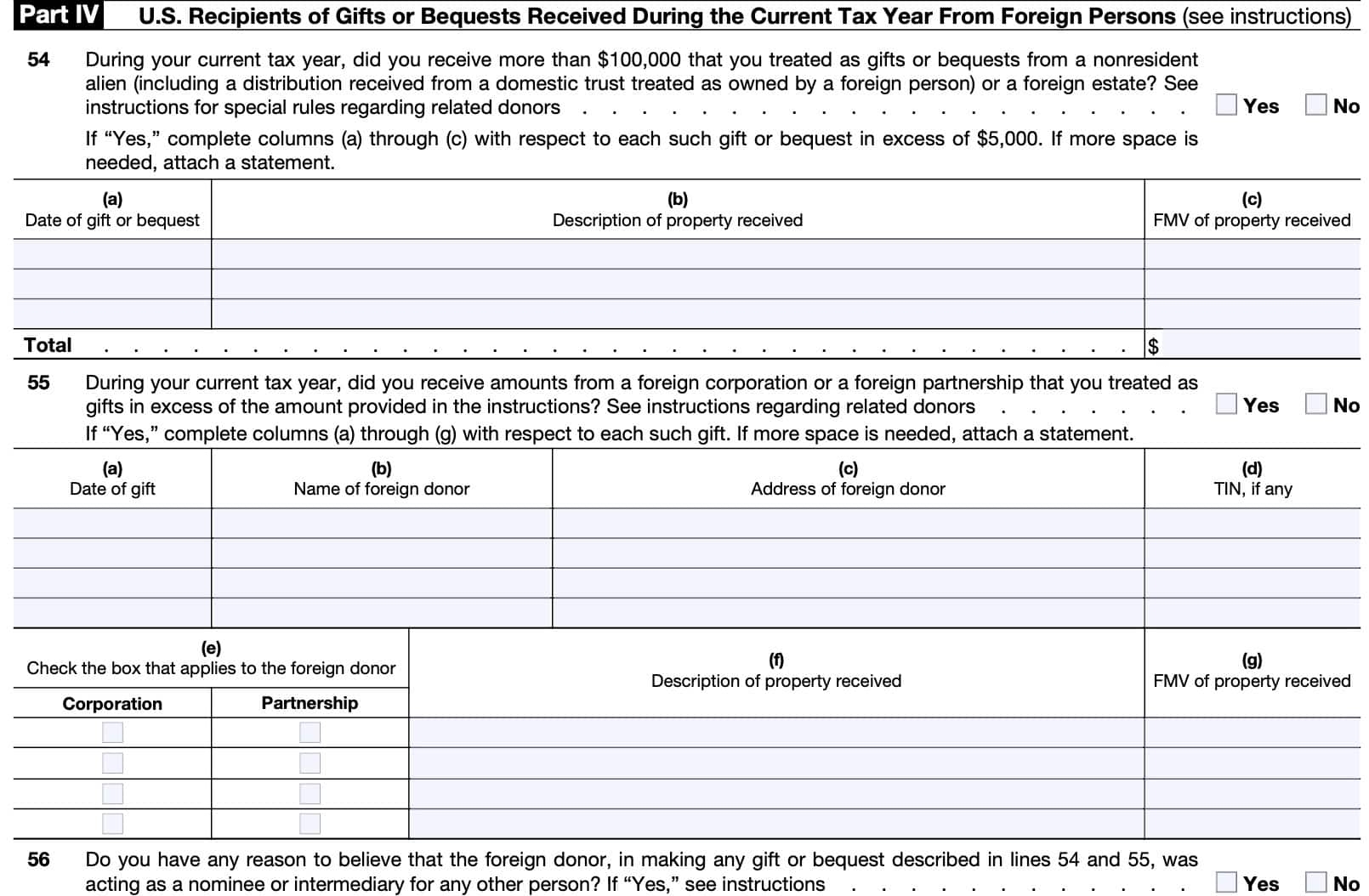 Irs Form 3520