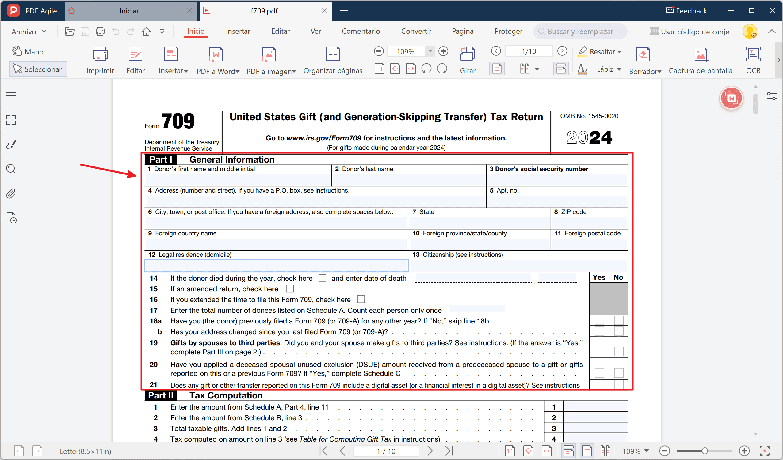 Irs Form For Gift