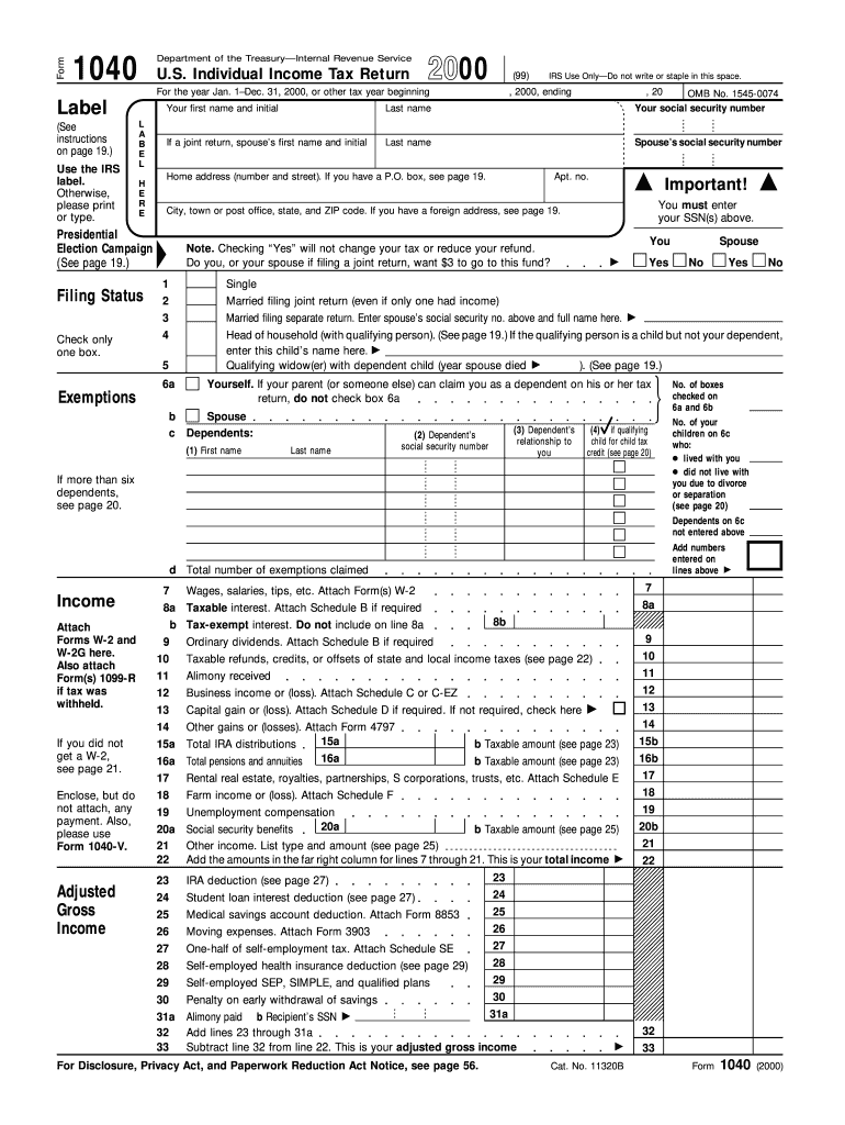 Irs Forms Printable