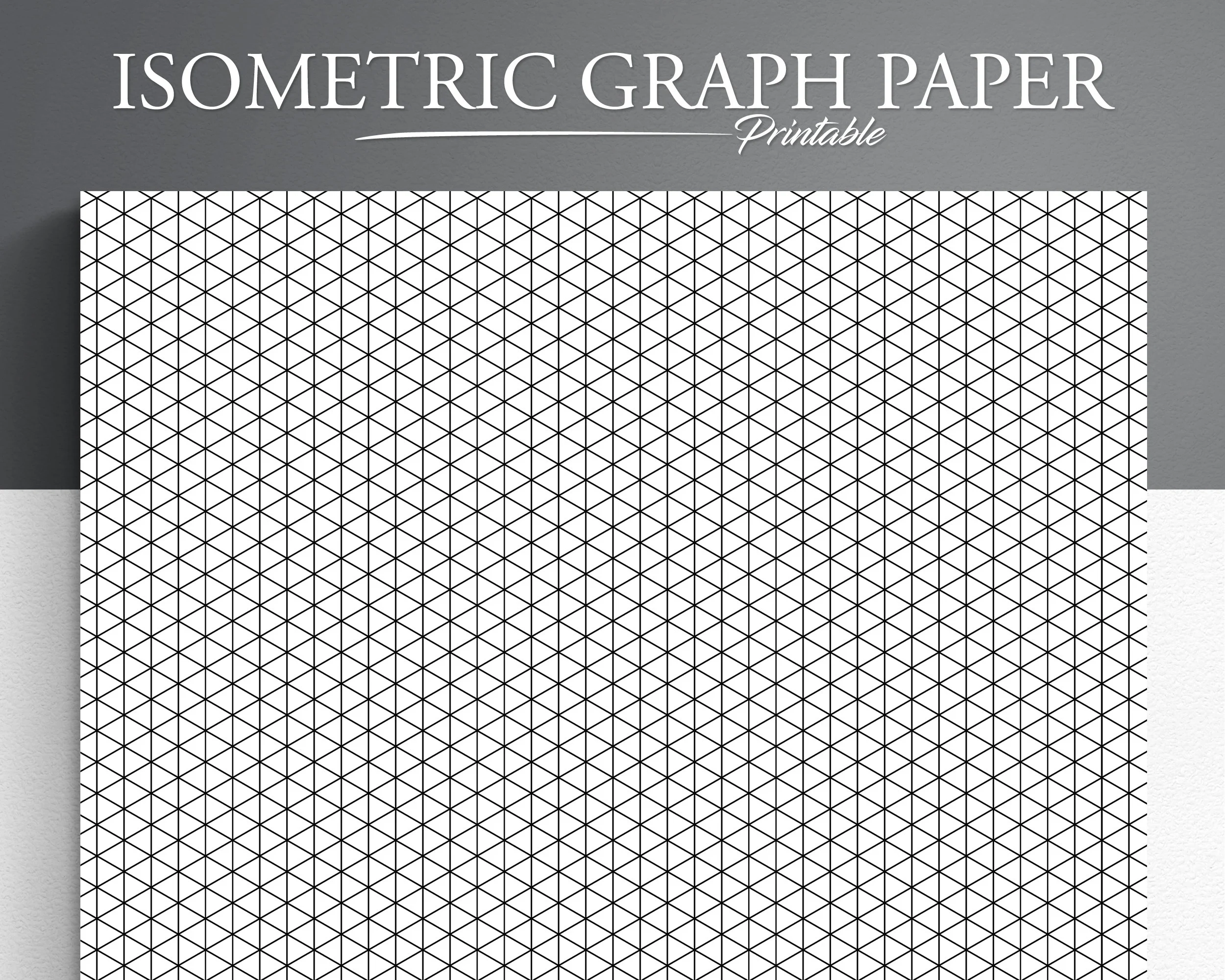 Isometric Paper Printable 8.5x11 Pdf
