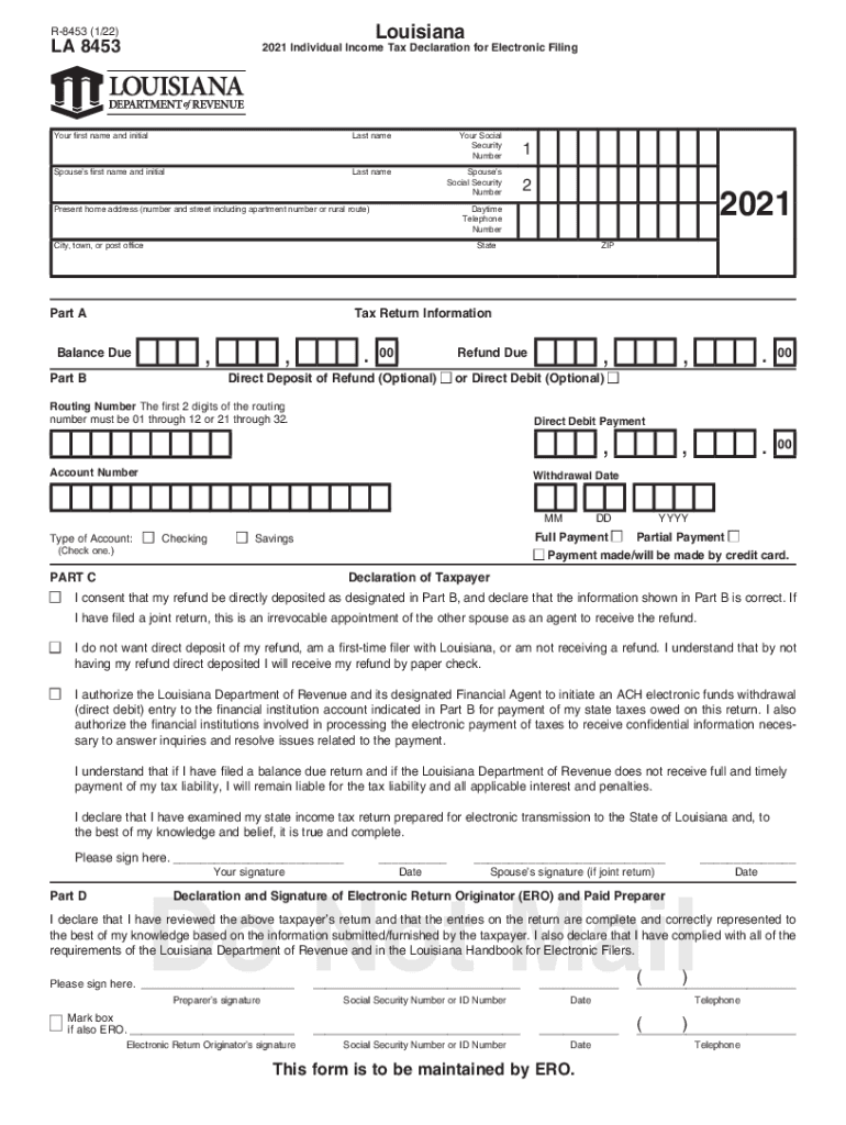 Louisiana Income Tax Fill Out amp Sign Online DocHub