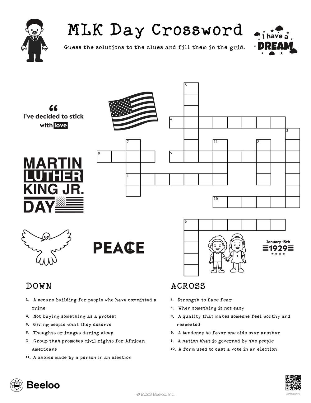 Printable King Crossword Puzzles