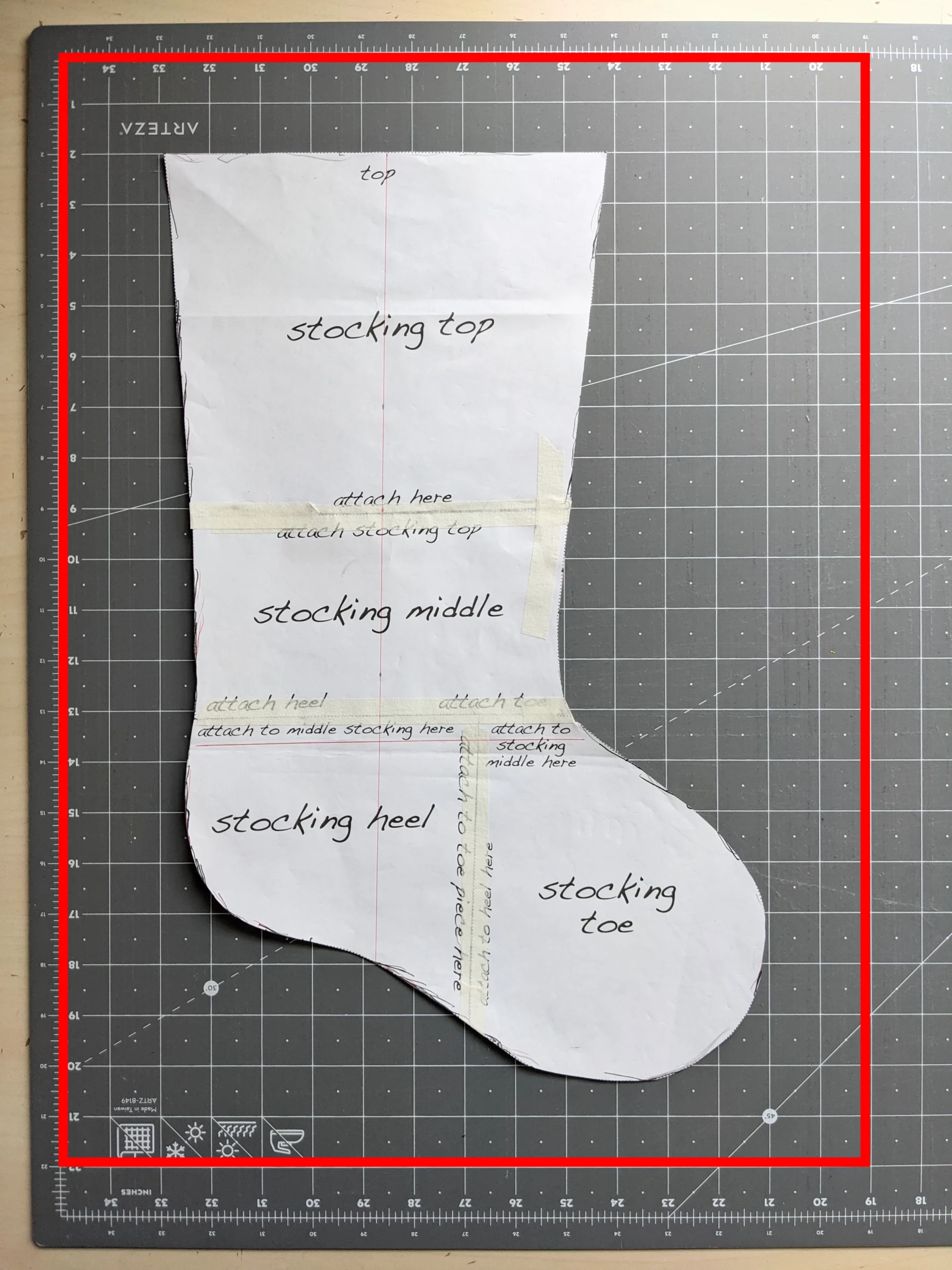 Free Printable Stocking Template