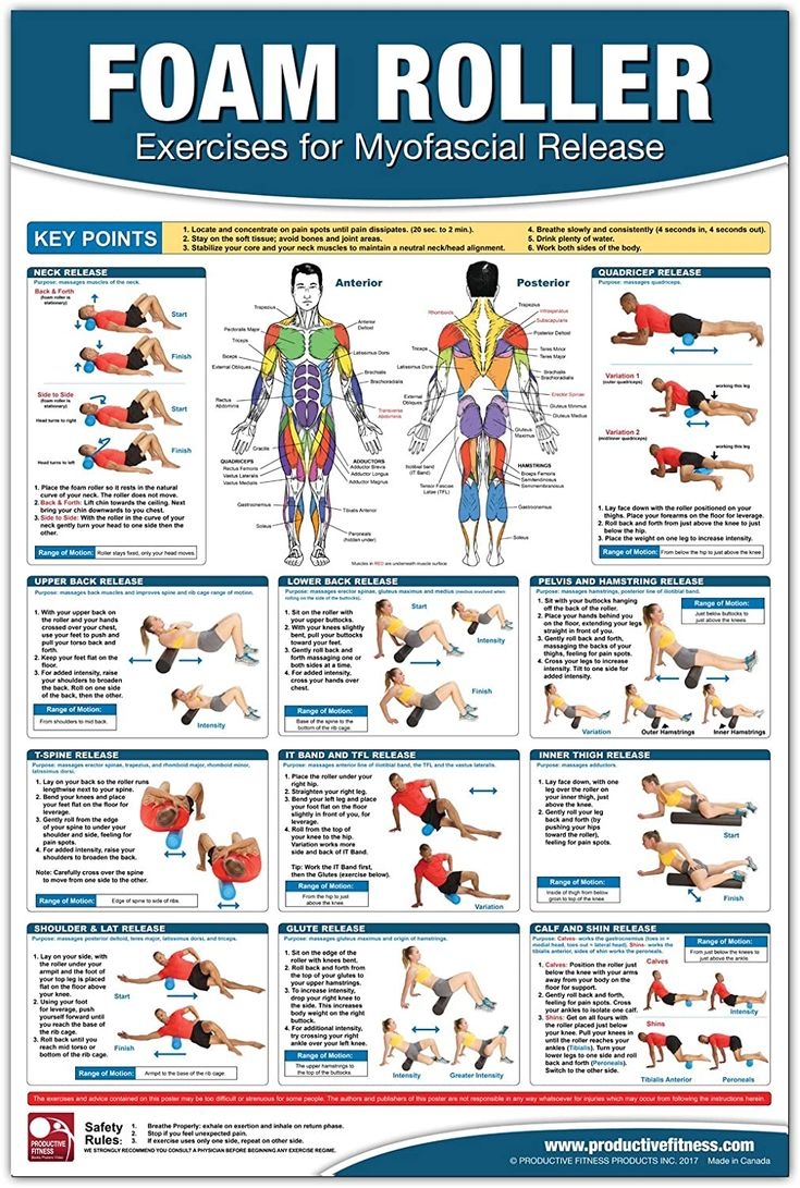 Printable Foam Roller Exercise Chart