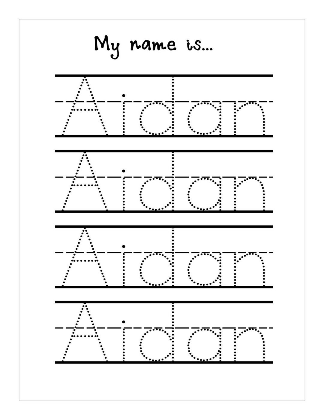 Free Name Printable Tracing Name Worksheets