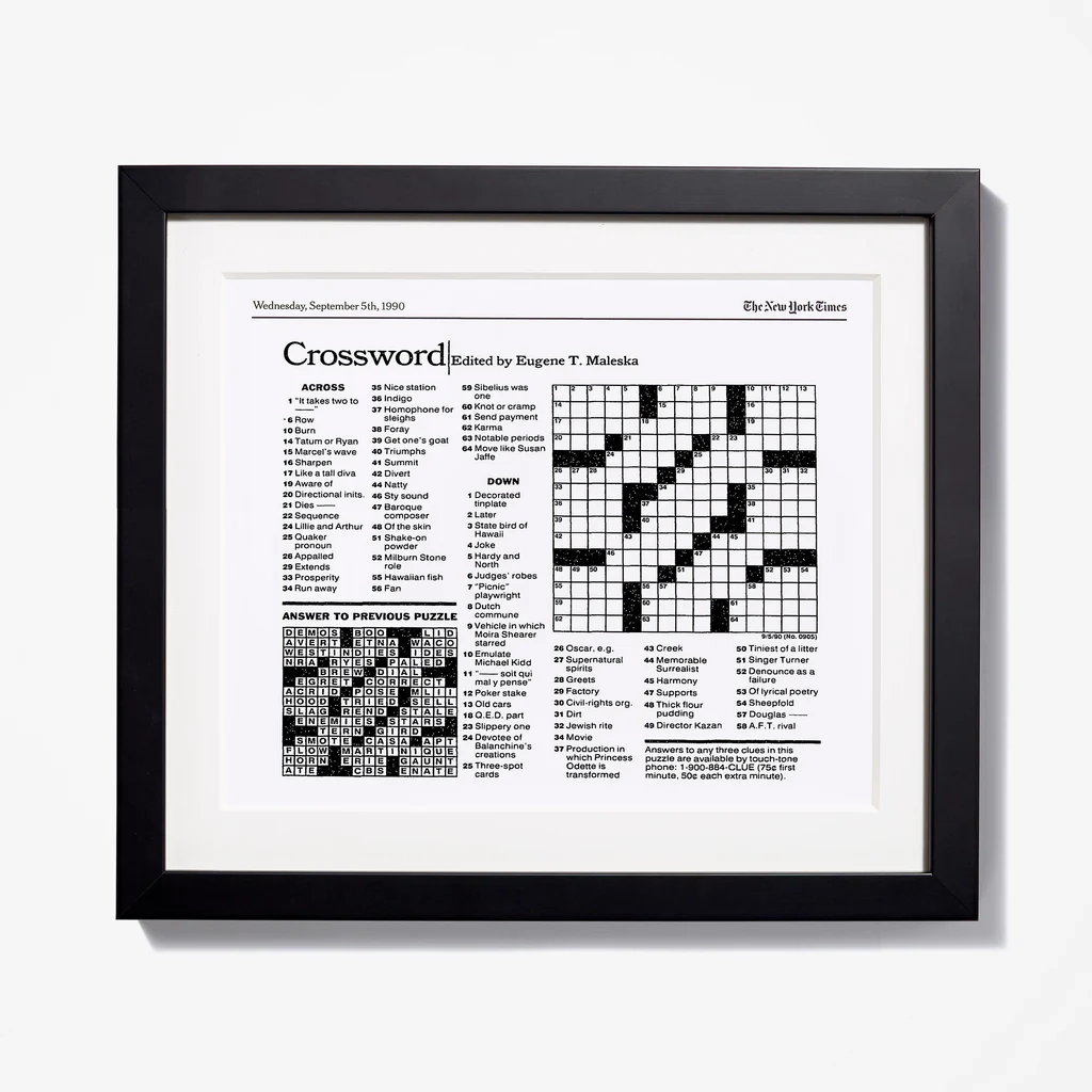 Ny Times Crossword Puzzles Printable