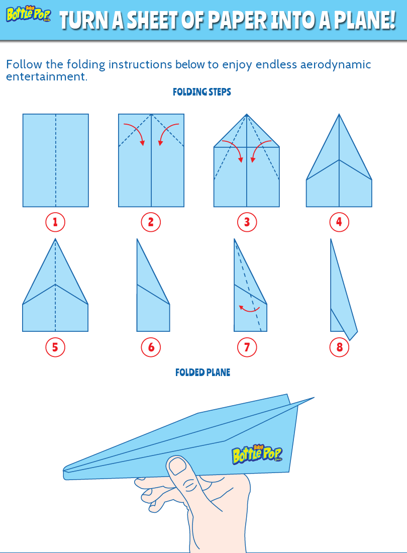 Paper Airplane Template Printable