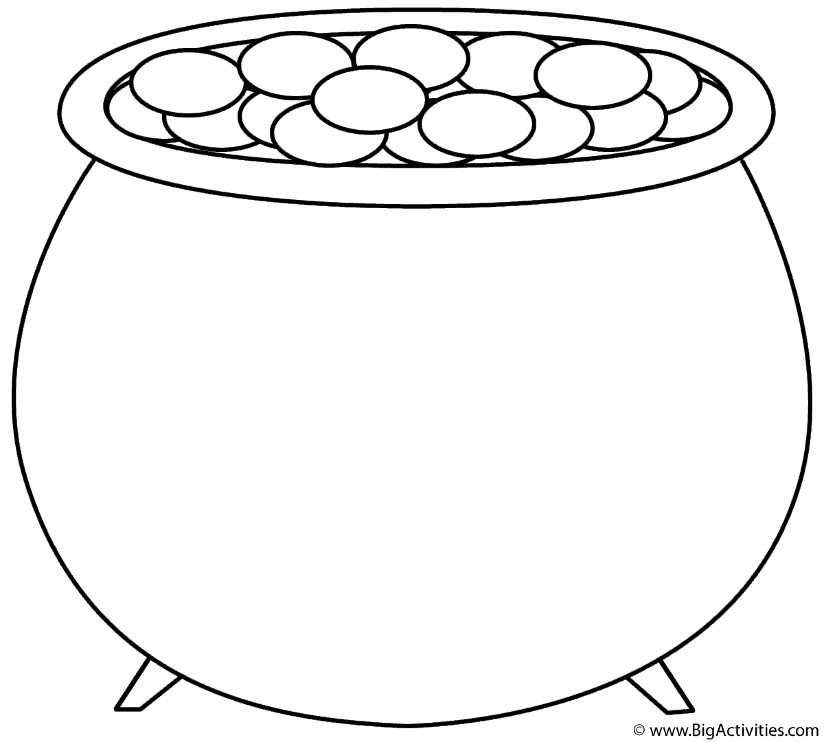 Pot Of Gold Printable Template