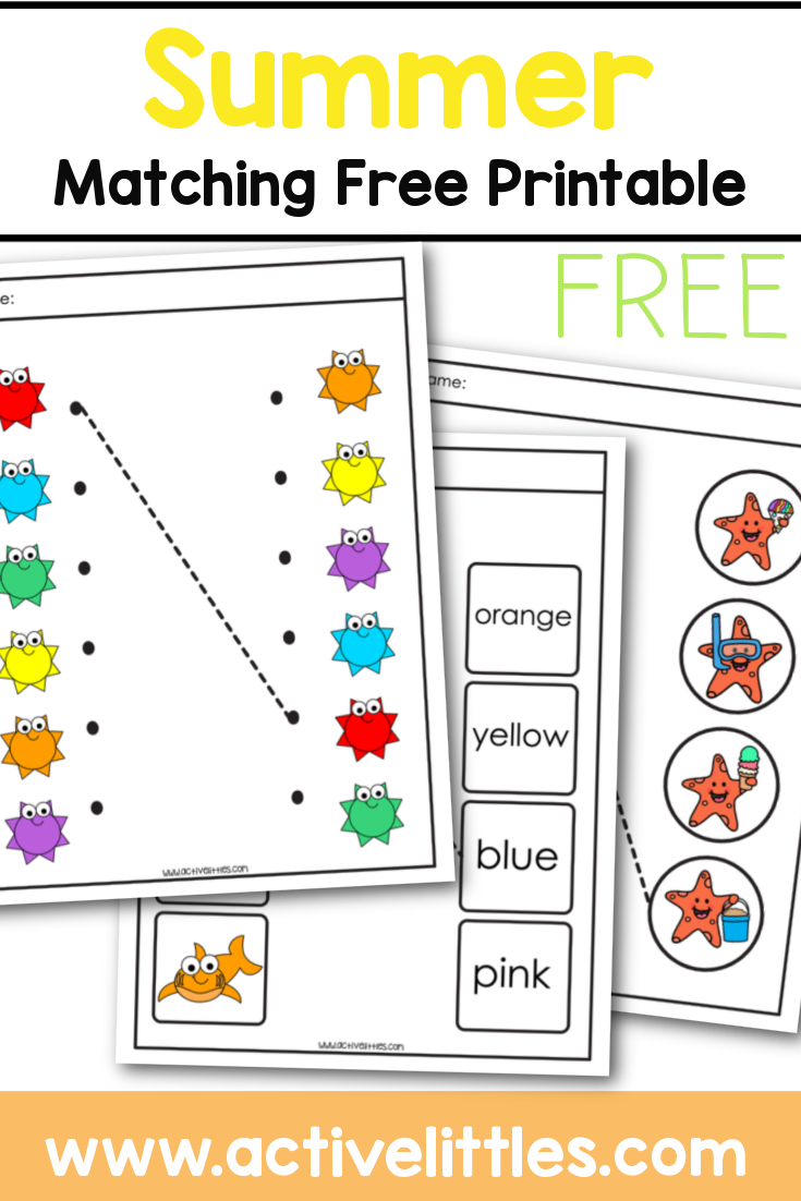 Preschool Summer Free Printable Active Littles Worksheets Library
