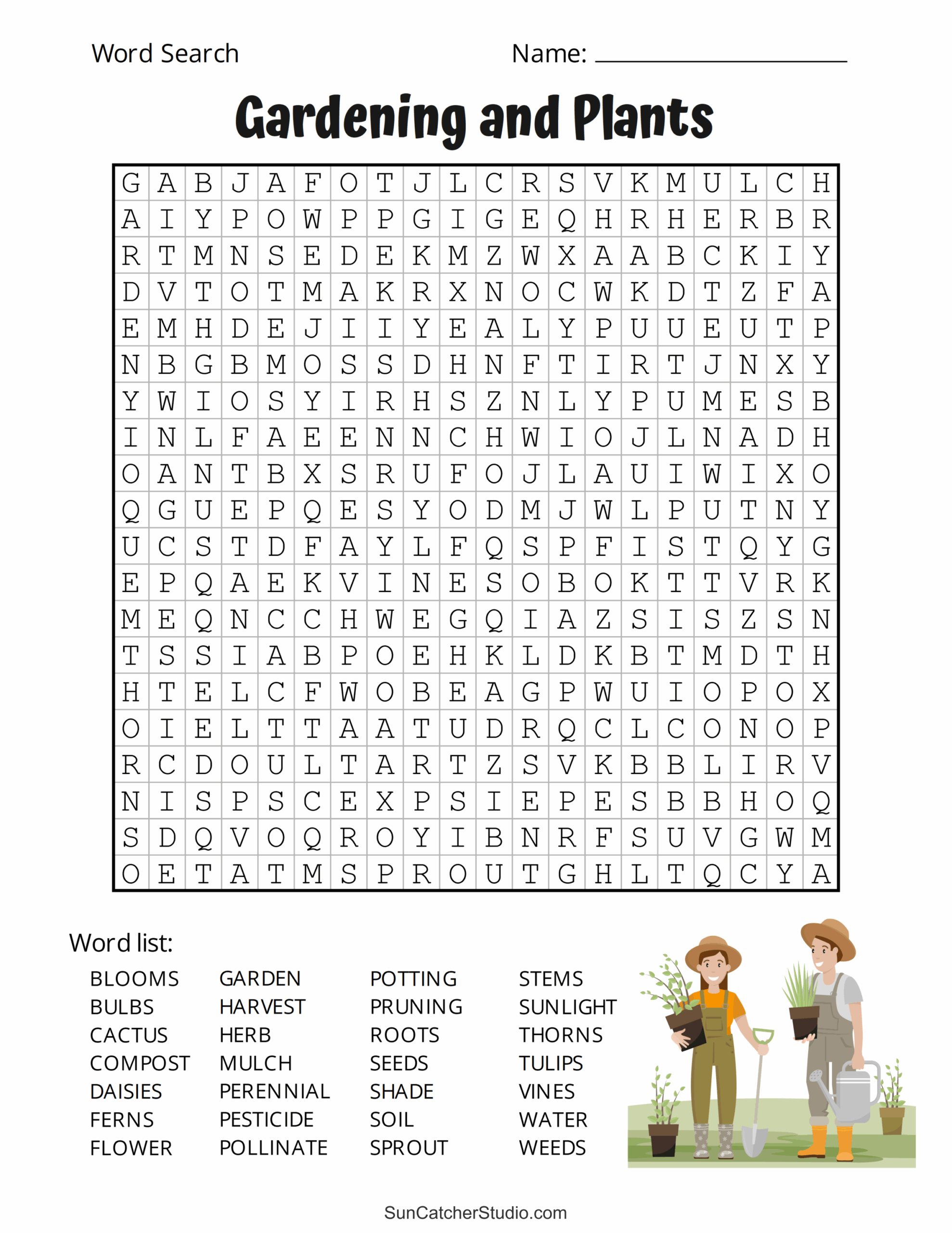 Free Printable Hard Word Search Puzzles