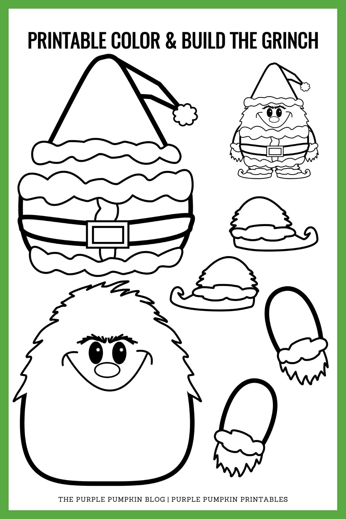 Grinch Template Printable