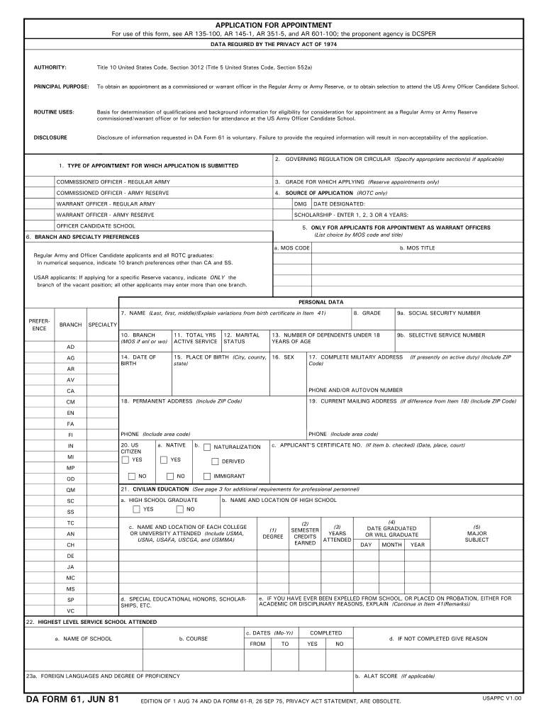 Pt 61 Form Georgia Printable