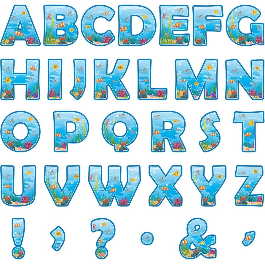 Qyeahkj 150 Pieces Large 7 Inch Font Bulletin Board Letters 