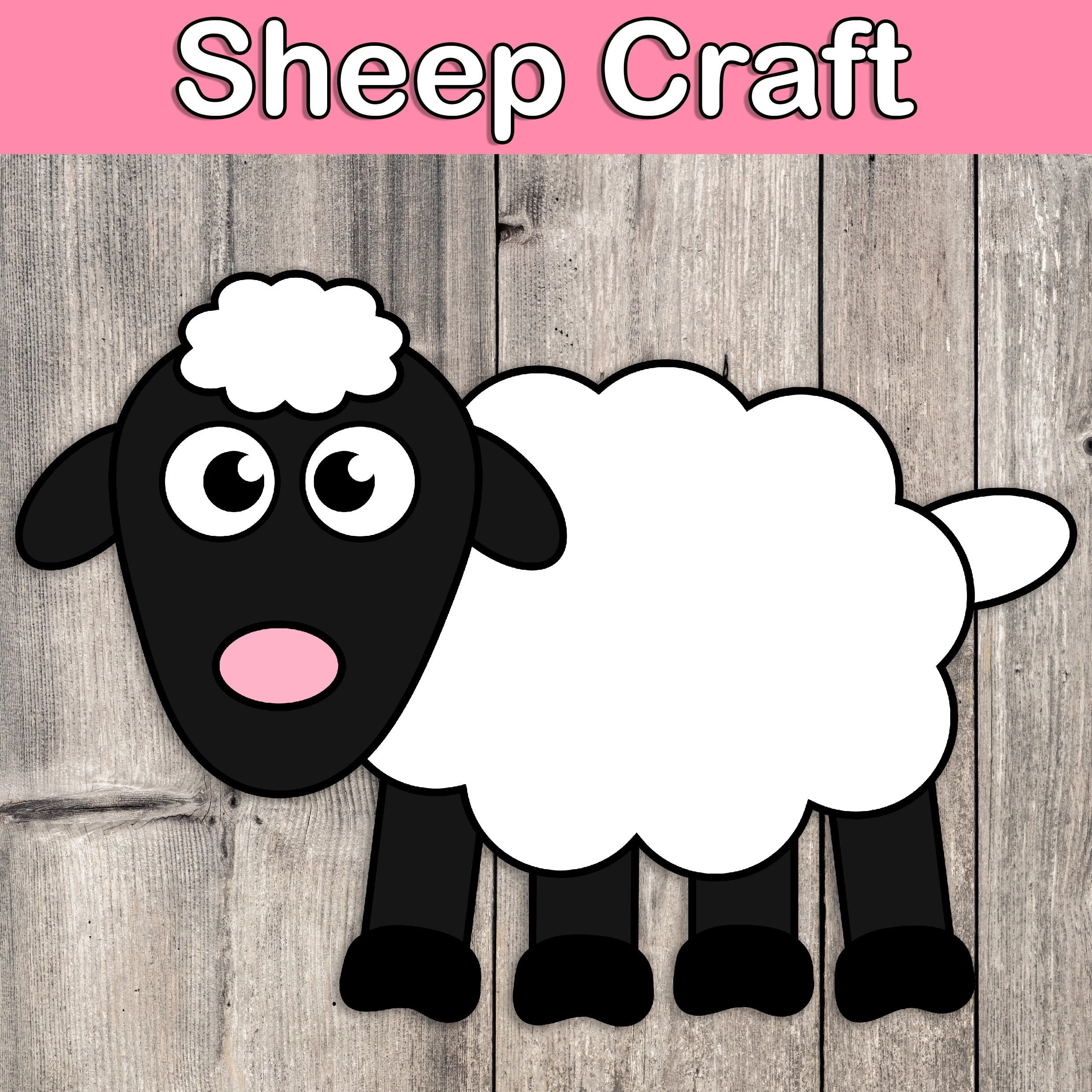 Sheep Craft Farm Craft Farm Animals Montessori Beginning 
