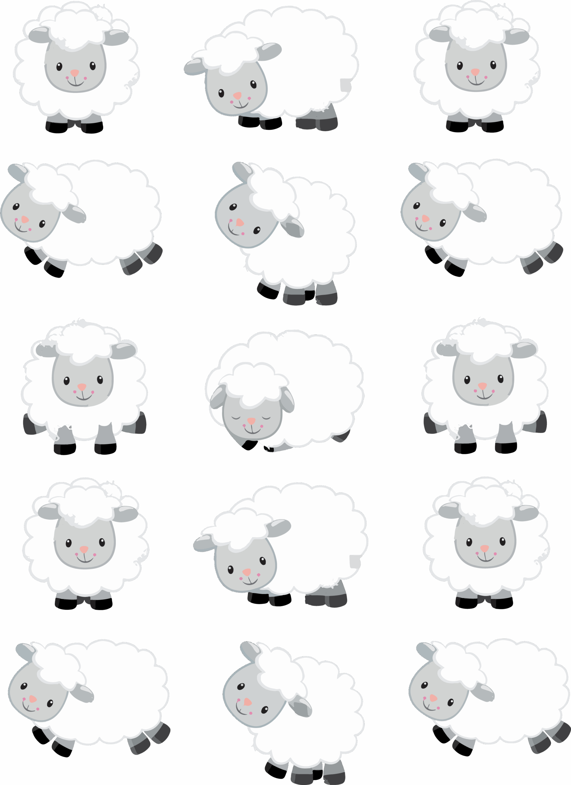 Sheep Template Printable