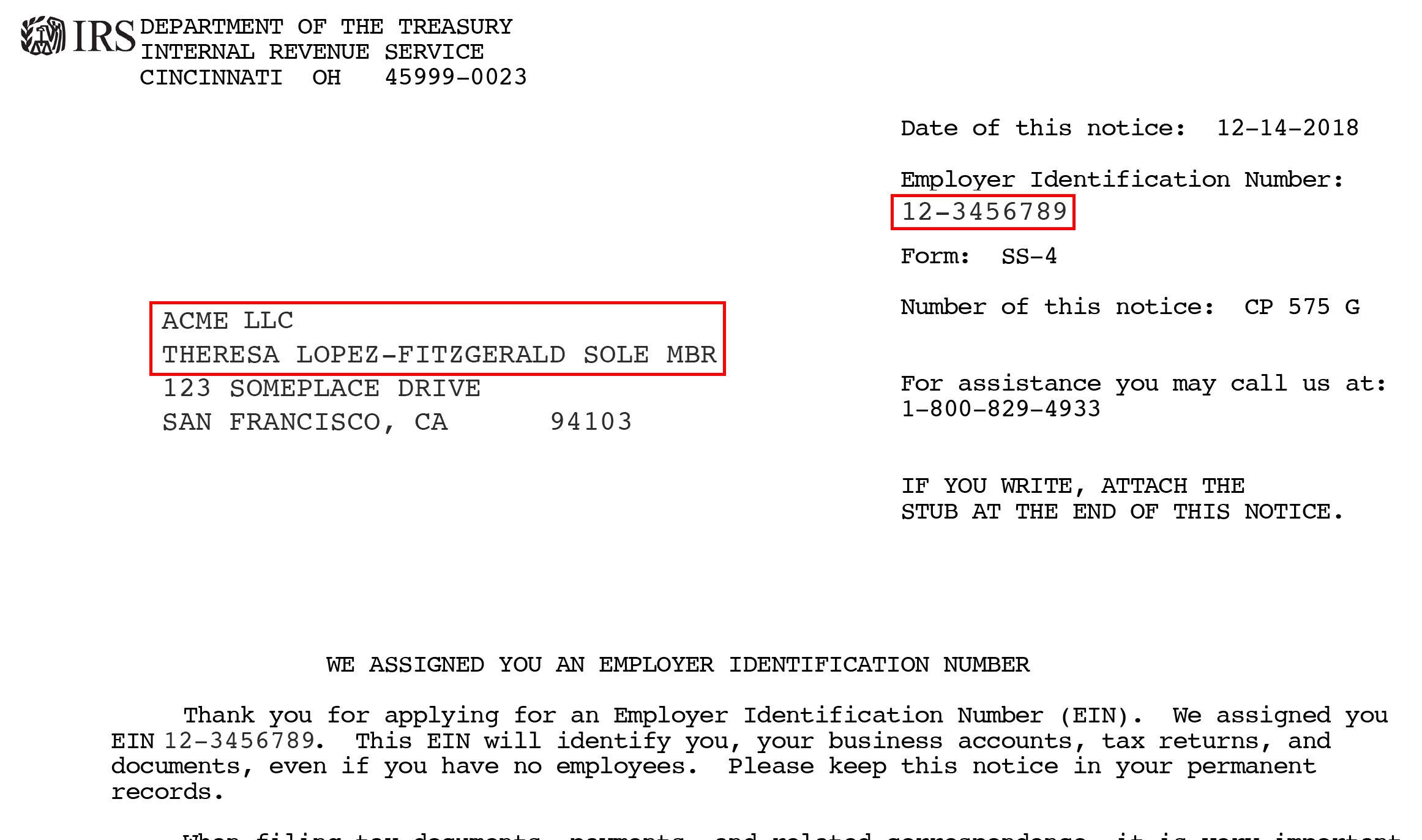 Irs Form Ss-4 Form