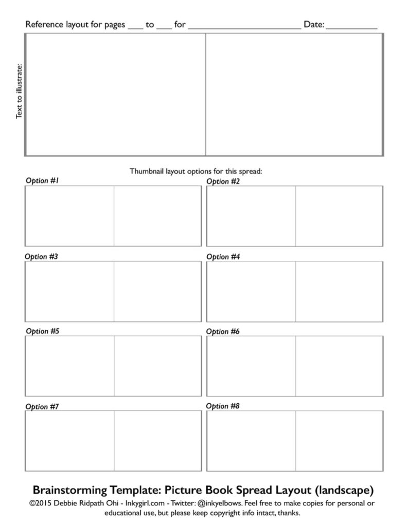 Story Book Template Printable