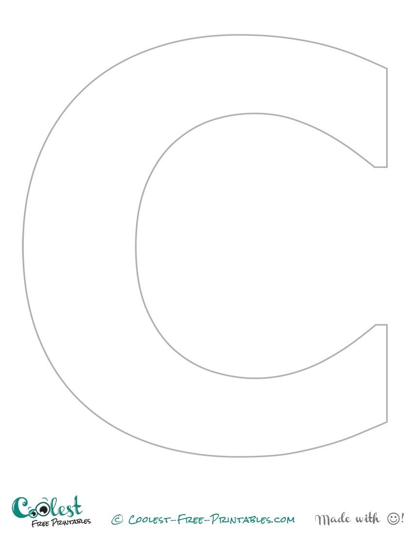 Free Printable Letter C