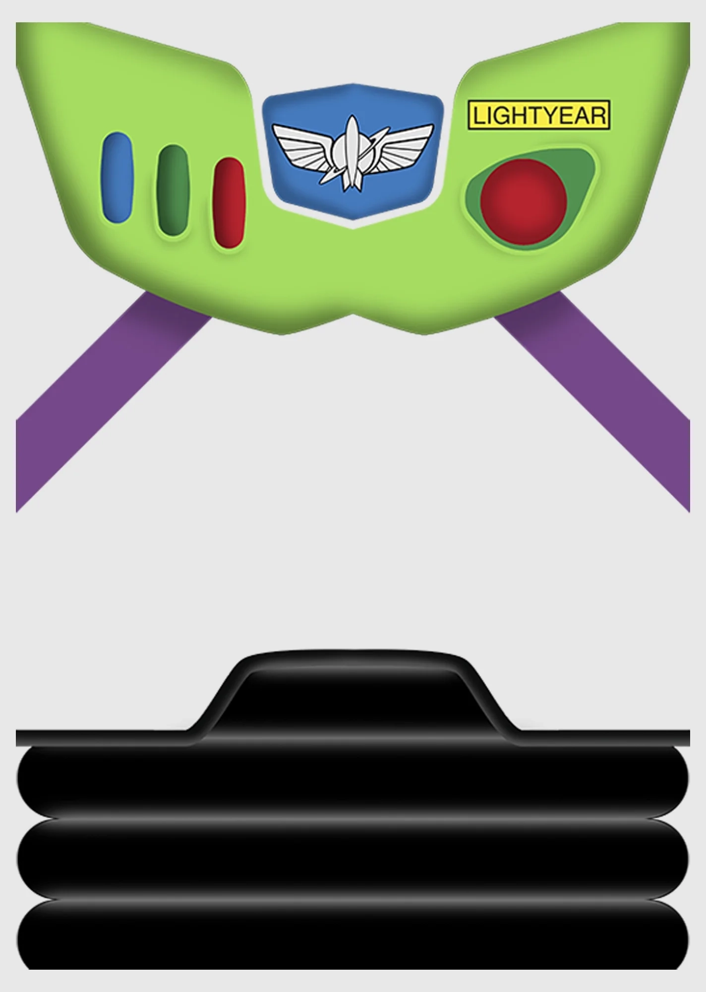 Printable Buzz Lightyear Chest Template