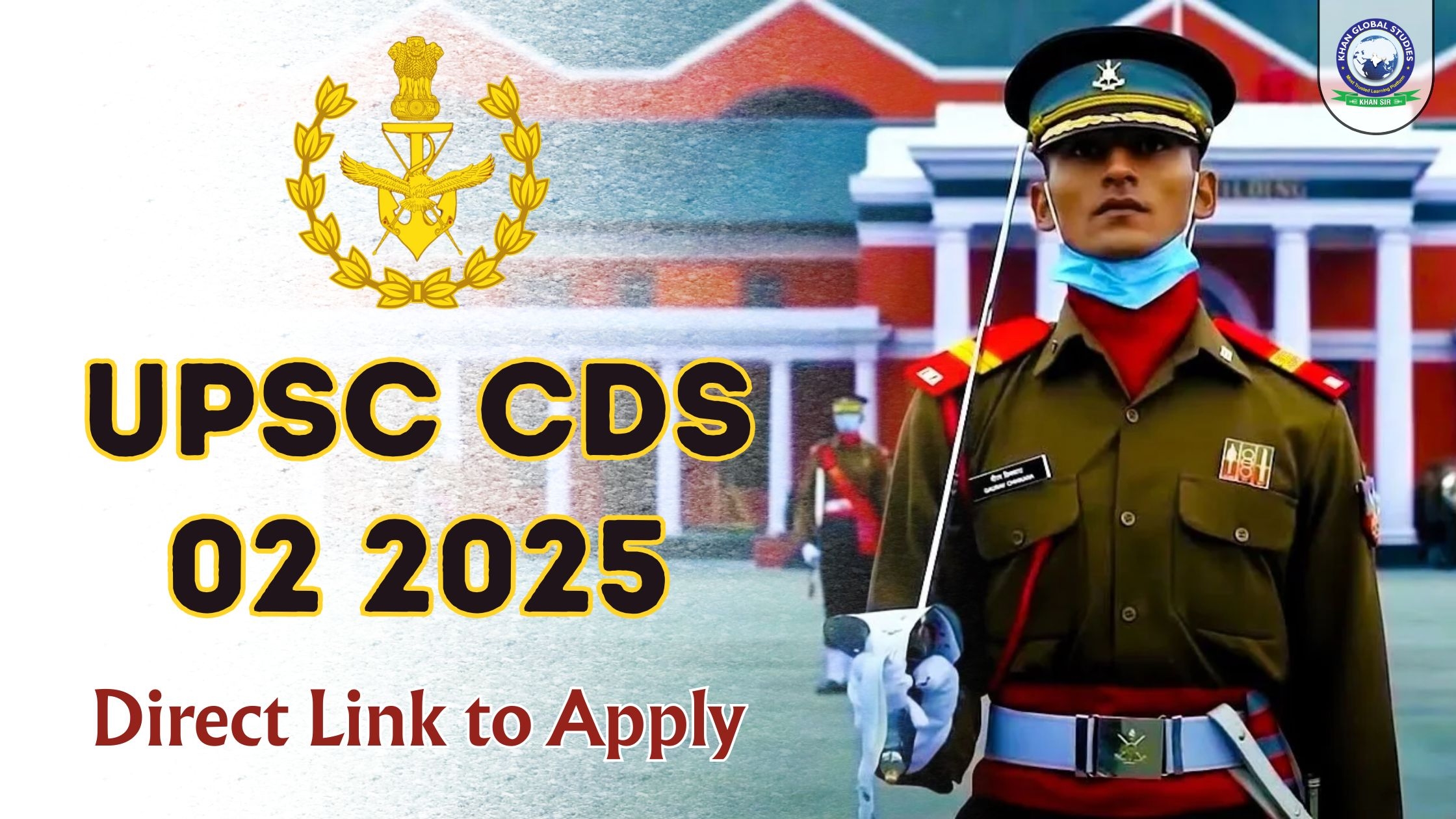 upsc cds 2 2025 exam direct apply link notification out khan