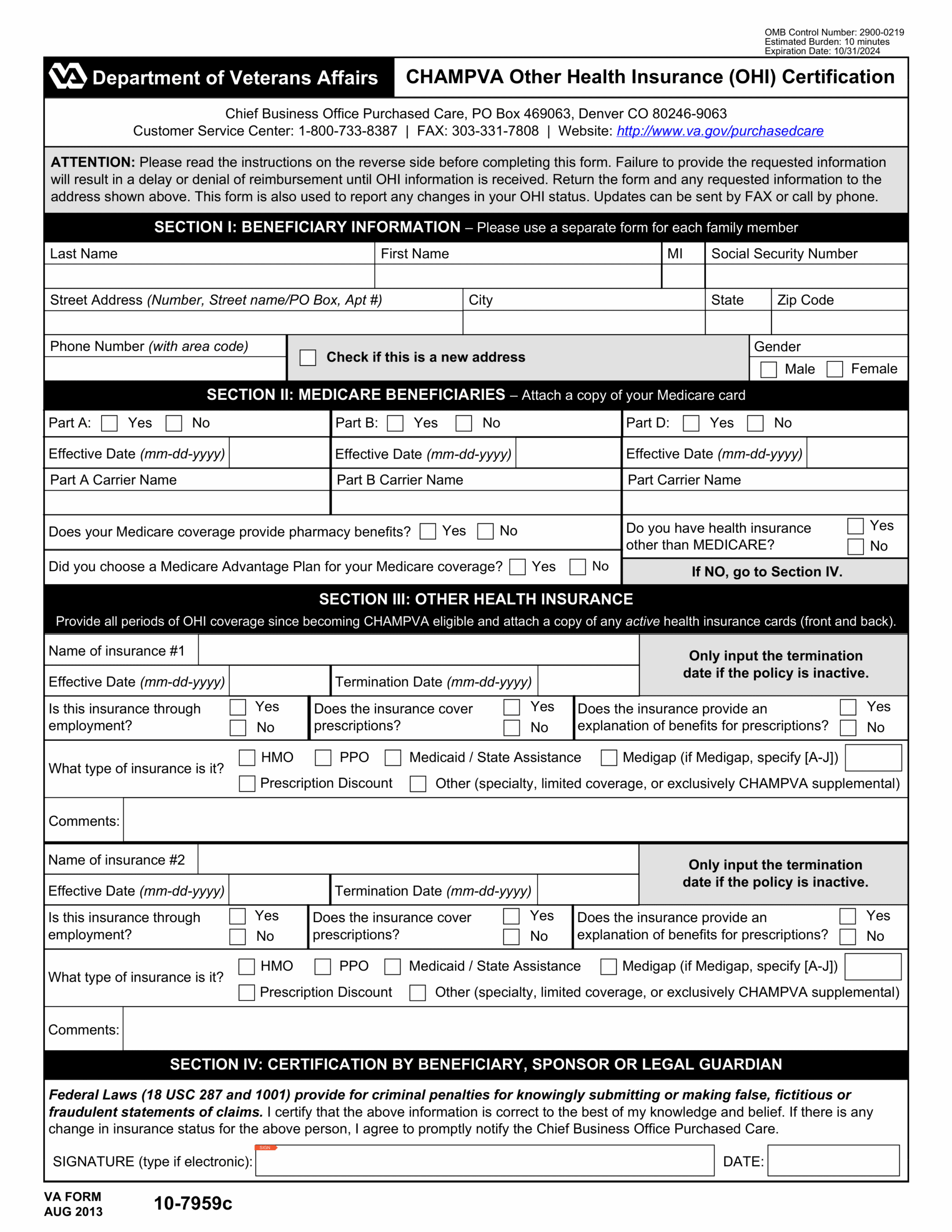 VA Form 10 7959C 2024 2025 Fill Official Forms Online PDF Guru