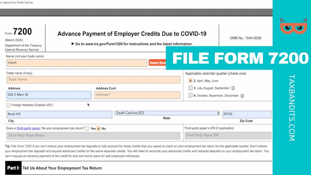 What Is The Form 7200 How Do I File It Blog TaxBandits