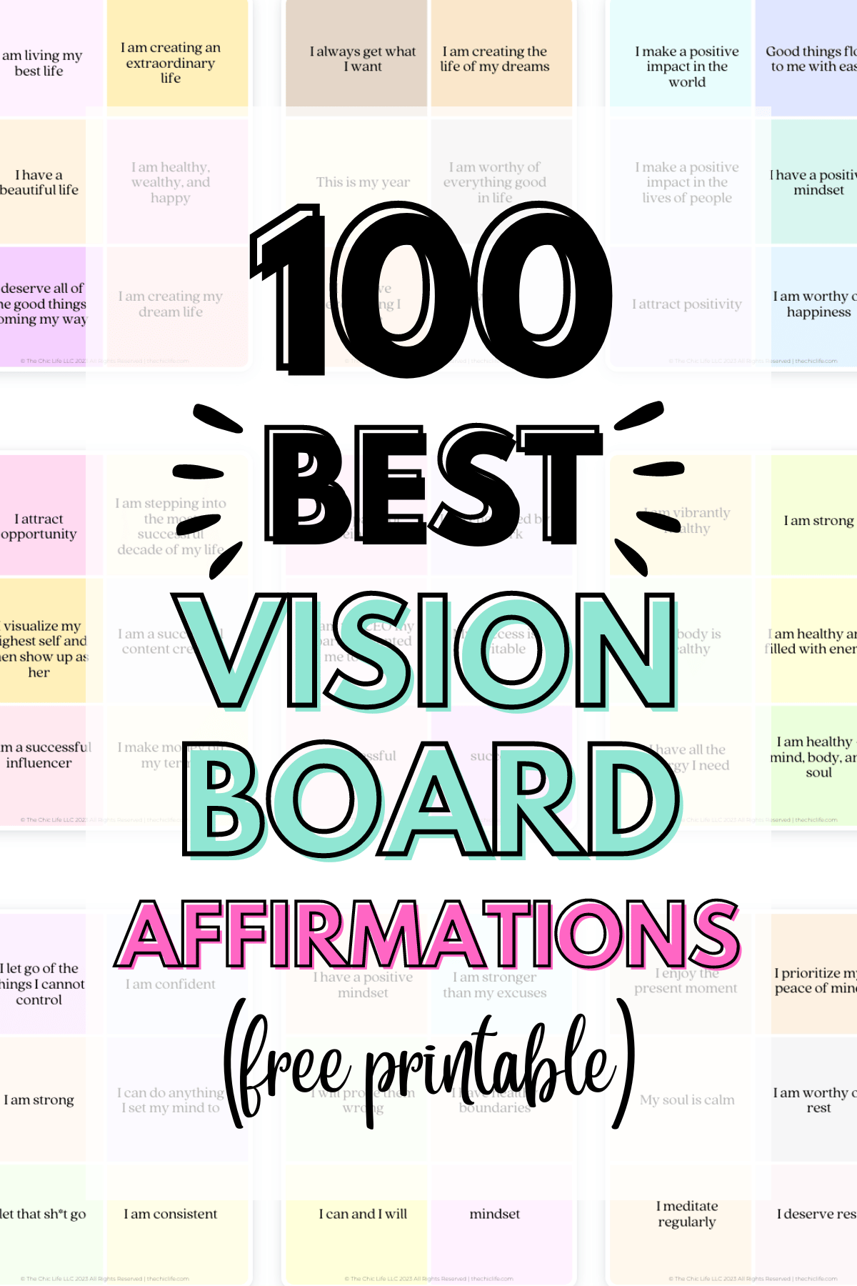 Vision Board Images Printables