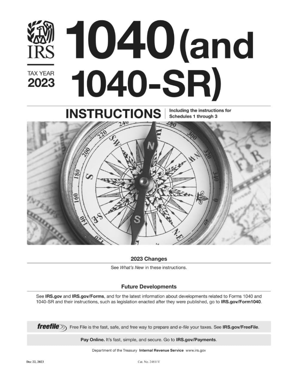 1040 And 1040 SR Insturctions Tax Year 2023 Including The Instructions For Schedules 1 Through 3 Internal Revenue Service IRS Amazon de B cher
