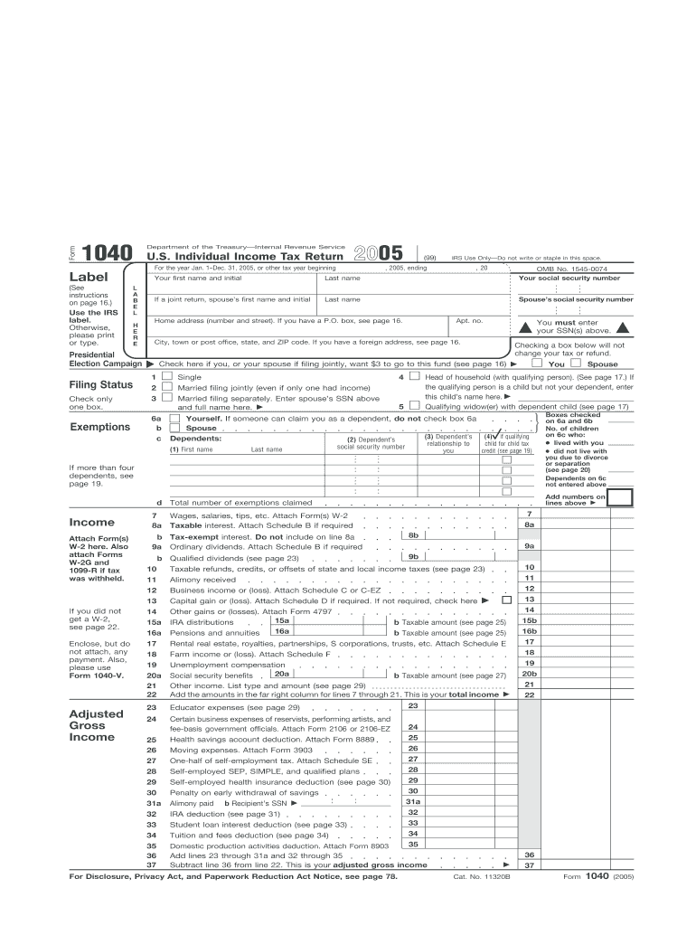 1040 Form 2023 Fill Out amp Sign Online DocHub