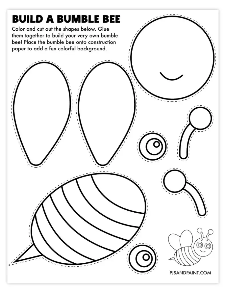 109 Free Printable Build Your Own Crafts Pjs And Paint
