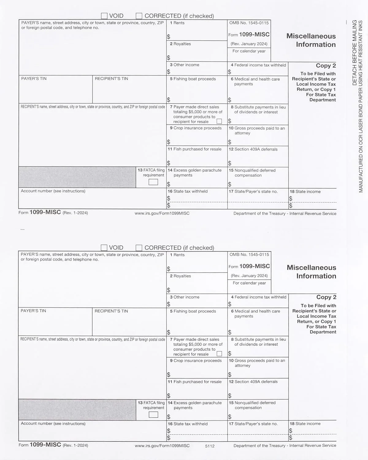 Blank Form 1099 2024