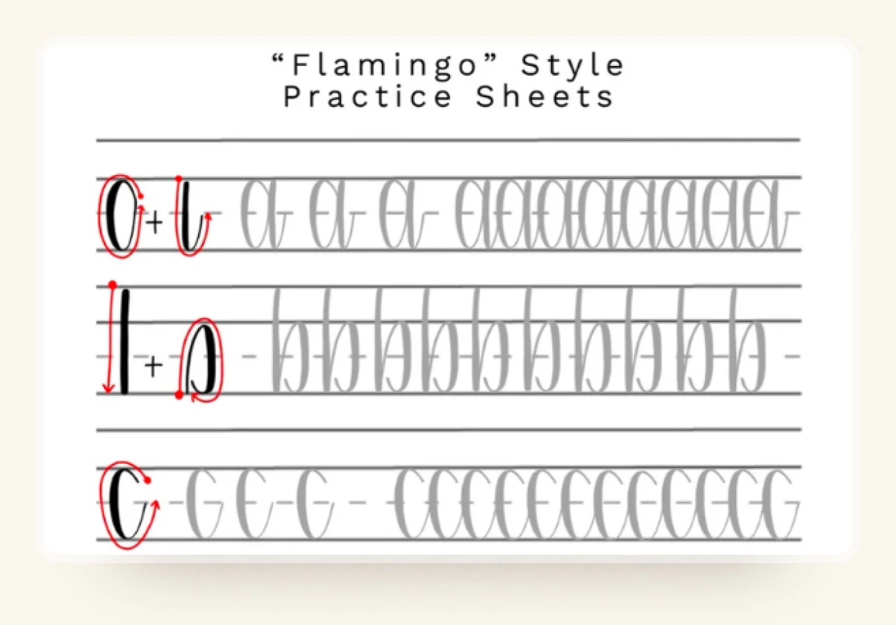 Calligraphy Writing Sheets Printable